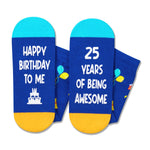 25th Birthday Gifts for 25 Year Old Woman Man, Best Gifts for 25 Year Old Male Female, Birthday Socks