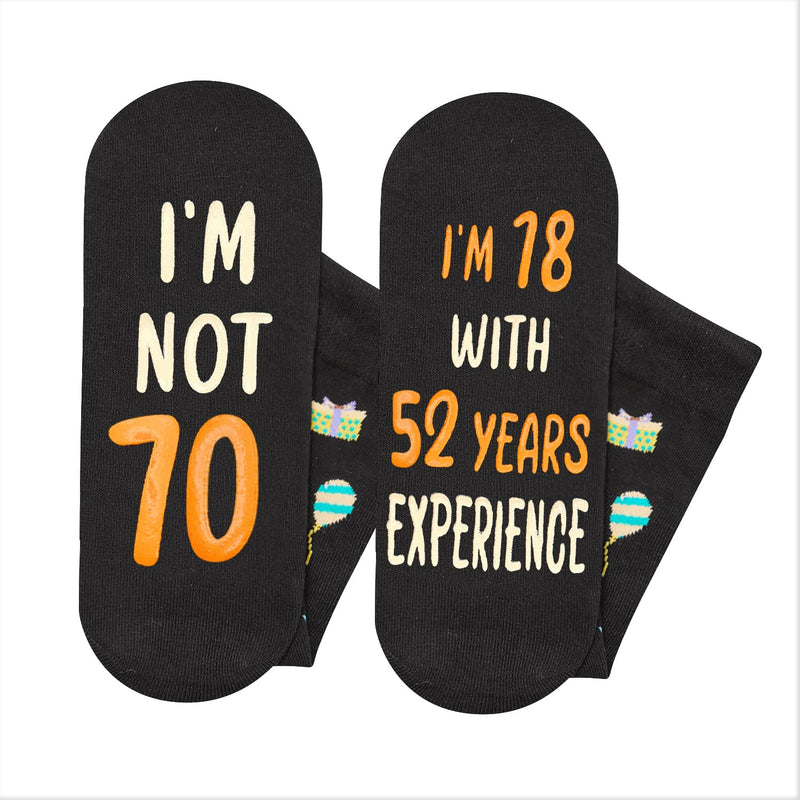 70th Years Old Birthday Gifts for Men - Socks for 70 Year Olds, Gift Ideas for 70 Year Old Man Woman, 70th Birthday Socks