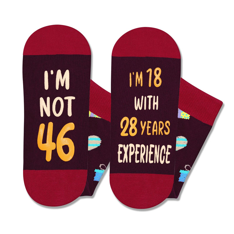 46th Years Old Birthday Gifts for Men - Socks for 46 Year Olds, Gift Ideas for 46 Year Old Man Woman, 46th Birthday Socks