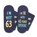 63rd Years Old Birthday Gifts for Men - Socks for 63 Year Olds, Gift Ideas for 63 Year Old Man Woman, 63rd Birthday Socks