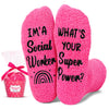 Social Worker Gifts For Women - Volunteer Appreciation Gifts, Social Work Month Gifts, Social Worker Socks