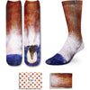 HAPPYPOP Funny Hoof Socks Men Women - Funny Gifts Novlety Gifts Crazy Silly Socks for Horse Lovers