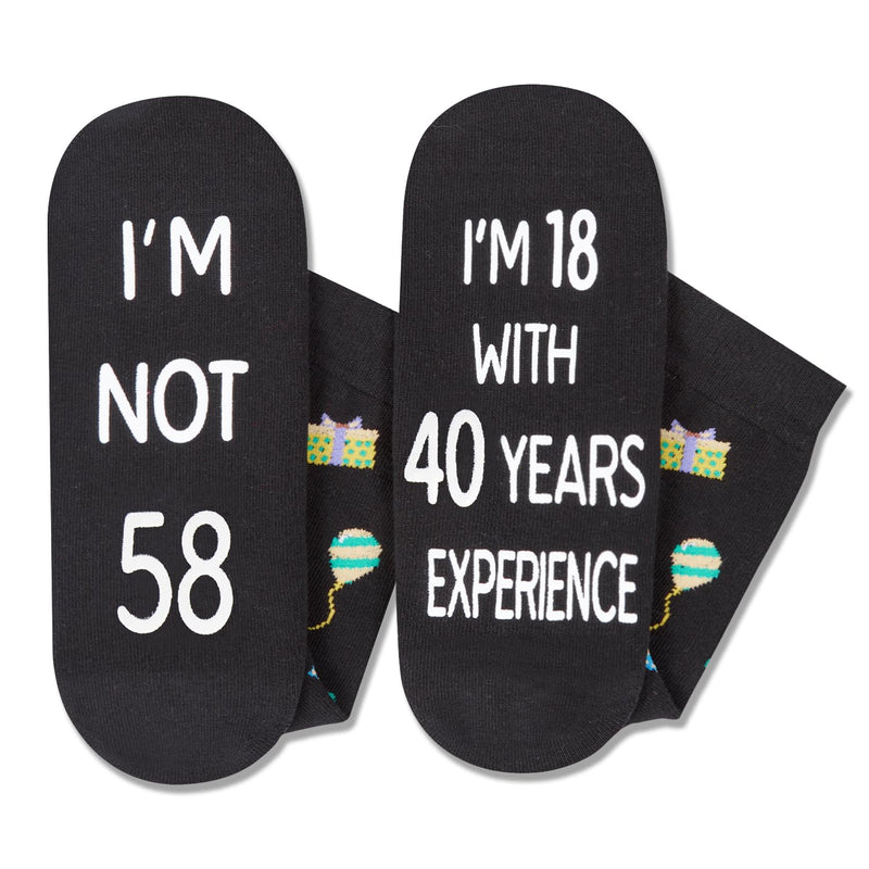 58th Years Old Birthday Gifts for Men - Socks for 58 Year Olds, Gift Ideas for 58 Year Old Man Woman, 58th Birthday Gifts