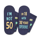 50th Years Old Birthday Gifts for Men - Socks for 50 Year Olds, Gift Ideas for 50 Year Old Man Woman, 50th Birthday Socks