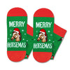 Christmas Gifts for 2-3 Years old Kids - Green Christmas Stockings Secret Santa Socks Xmas Stocking Stuffers for Horse Lovers