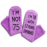 75th Birthday Gift Ideas for Women - Socks for 75 Year Old Lady, Best Gifts for Older Women over 70