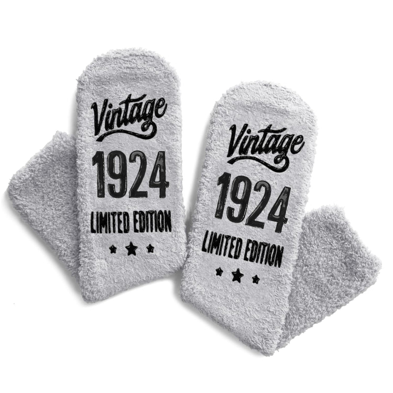 100th Birthday Gifts Ideas for Men - Socks for 100 Year Olds, 1924 Birthday Gifts, Best Gifts for 100 Year Old Elderly Man