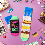 80th Birthday Socks Gifts Ideas - Best Gifts for 80 Year Old Woman, 80th Birthday Gifts for Her Elderly, 80th Birthday Socks