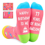 77th Birthday Gift Ideas for Women - Socks for Older Women over 77, Best Gifts for 77 Year Old, Old Lady Gifts for Women