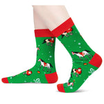 Christmas Gifts for Men Women - Green Christmas Stockings Red Secret Santa Socks Xmas Stocking Stuffers for Horse Lovers Horse Gifts