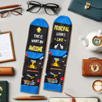 Principal Appreciation Gifts for Men Women - Funny Socks for Principal, School Principals Day Gift