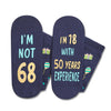 68th Years Old Birthday Gifts for Men - Socks for 68 Year Olds, Gift Ideas for 68 Year Old Man Woman, 68th Birthday Socks