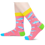 HAPPYPOP Whale Gifts for Girls Women - Crazy Whale Socks Ocean Gifts, Sea Animal Socks for Teens