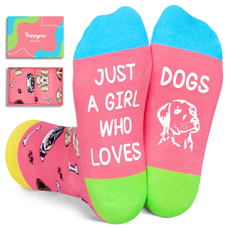 Dog Gifts for Girl - Dog Socks for Teen Girls, Dog Christmas Gifts for Girl, Funny Socks for Kids