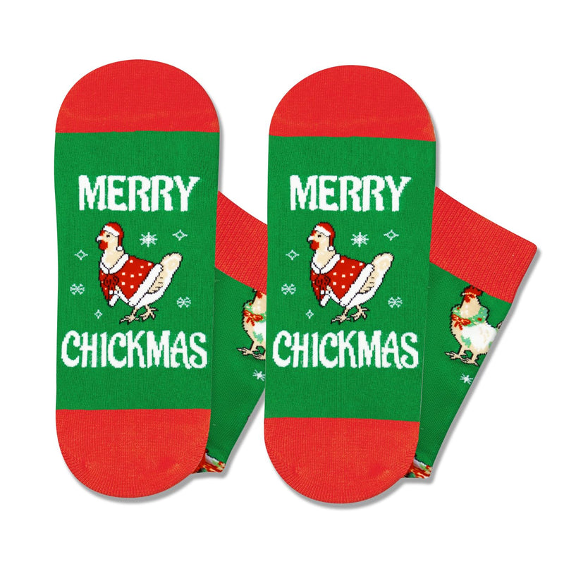 Christmas Gifts Stocking Socks For Men Women - Xmas Stocking Stuffers For Chicken Lovers Christmas Rooster Gifts