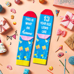 13th Birthday Gifts for Boys Girls, 13 Year Old Boy Girl Birthday Gift Ideas, Happy 13th Birthday Gifts Birthday Socks for Teen Boys Girls