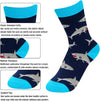 Shark Gifts for Boys - Crazy Shark Socks Kids, Funny Ocean Silly Socks for kids Boys 10-12 Year Old 4 Pack