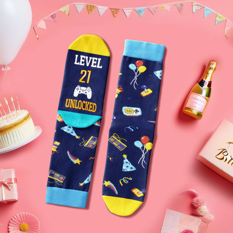 21st Birthday Gifts Socks Ideas - Socks for 21 Year Olds Women Men, Best Gifts for 21 Year Olds, 21st Birthday Socks