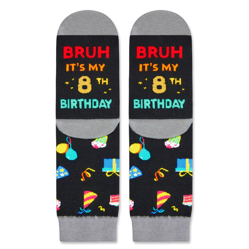 8th Birthday Gifts for Boys - Socks for Kids Age 8, Presents for 8 Year Old Boys, 8 Year Old Boy Gift Ideas, Gifts for Eight Year Olds