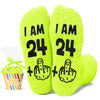 HAPPYPOP 25th Years Old Birthday Gifts for Women - Socks for 25 Year Olds, Best Gifts for 25 Year Old Woman Man, Gift Ideas for 25 Year Olds