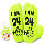 HAPPYPOP 25th Years Old Birthday Gifts for Women - Socks for 25 Year Olds, Best Gifts for 25 Year Old Woman Man, Gift Ideas for 25 Year Olds