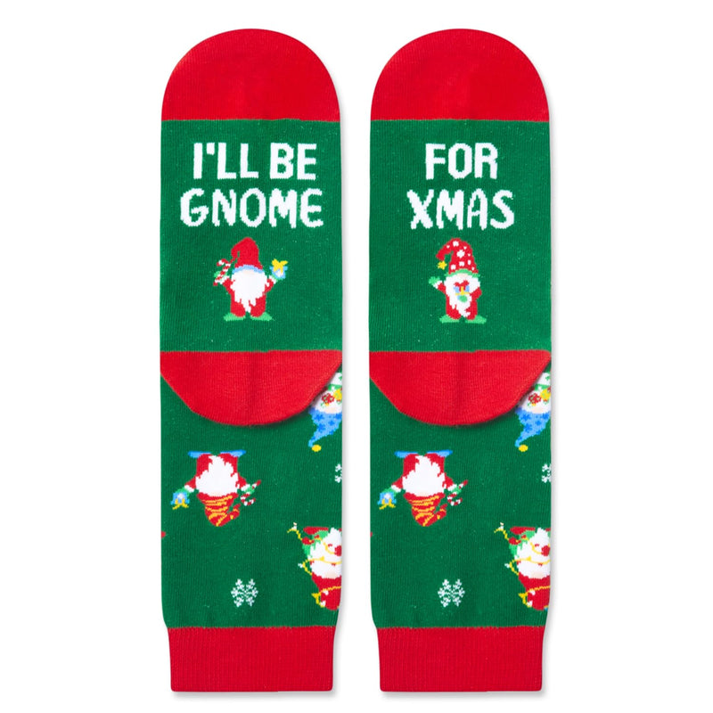 Christmas Gifts Stocking Socks For Boys Girls - Secret Santa Socks Xmas Elf Gnome Socks For Kids