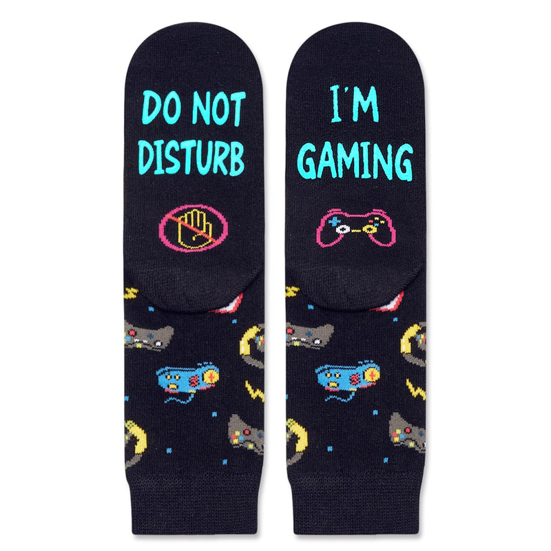 Gamer Gifts Teen Boys Men - Video Game Gifts, Gamers Gift Ideas, Gaming Socks for 10-12 Years Old Adult, Kids