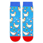 Christmas Gifts Stocking Socks For Kids - Secret Santa Socks Xmas Stocking Stuffers For Chicken Lovers Christmas Rooster Gifts