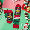 Christmas Gifts Stocking Socks for Men - Secret Santa Socks Xmas Stocking Stuffers for Him Uncle - In Red