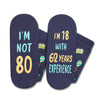 80th Years Old Birthday Gifts for Men - Socks for 80 Year Olds, Gift Ideas for 80 Year Old Man Woman, 80th Birthday Socks