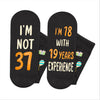 37th Years Old Birthday Gifts for Men - Socks for 37 Year Olds, Gift Ideas for 37 Year Old Man Woman, 37th Birthday Socks