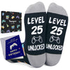 25th Birthday Gifts Socks Ideas - Socks for 25 Year Olds Women Men, Best Gifts for 25 Year Olds, 25th Birthday Socks