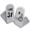 32nd Birthday Gift Ideas Socks - Best Gifts for 32 Year Old Woman Man, 32nd Birthday Gifts for Her Him