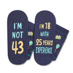 43rd Years Old Birthday Gifts for Men - Socks for 43 Year Olds, Gift Ideas for 43 Year Old Man Woman, 43rd Birthday Socks