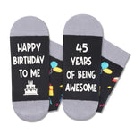 45th Birthday Gift Ideas for Men Women - Socks for 45 Year Old Middle Aged Man Woman, Best Gifts for 45 Year Old Him Her Male Female