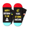 67th Birthday Gifts Ideas Socks - Cool Gifts for 67 Year Old Man Woman, Gifts for Men Women in Their 67s