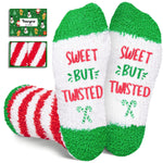 HAPPYPOP Candy Cane Socks Kids Boys Girls - Candy Cane Stockings Stuffers, Kids Christmas Gifts Xmas Socks 4-6 Years Old