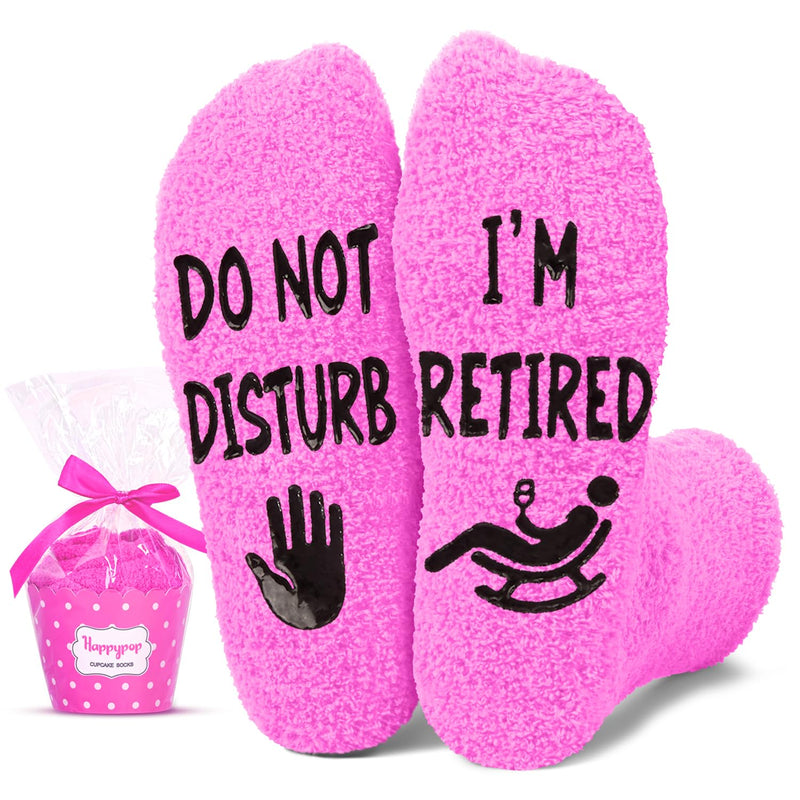 HAPPYPOP Retirement Gifts Ideas Socks - Retired Socks, 2025 Retirement Gifts for Women Men Retired Gifts