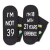 39th Years Old Birthday Gifts for Men - Socks for 39 Year Olds, 39th Birthday Socks, Gift Ideas for 39 Year Old Man Woman