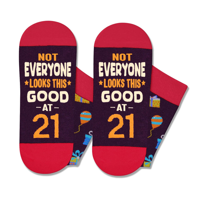 21st Birthday Gifts Socks Ideas - Socks for 21 Year Olds Women Men, Best Gifts for 21 Year Olds, 21st Birthday Socks