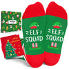 Christmas Gifts Stocking Socks For 10-12 Years Old Girls Boys - Secret Santa Socks Green Elf Socks for Kids, Xmas Stocking Stuffers