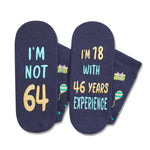 64th Years Old Birthday Gifts for Men - Socks for 64 Year Olds, Gift Ideas for 64 Year Old Man Woman, 64th Birthday Socks