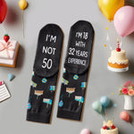 50th Years Old Birthday Gifts for Men - Socks for 50 Year Olds, Gift Ideas for 50 Year Old Man Woman, 50th Birthday Gifts