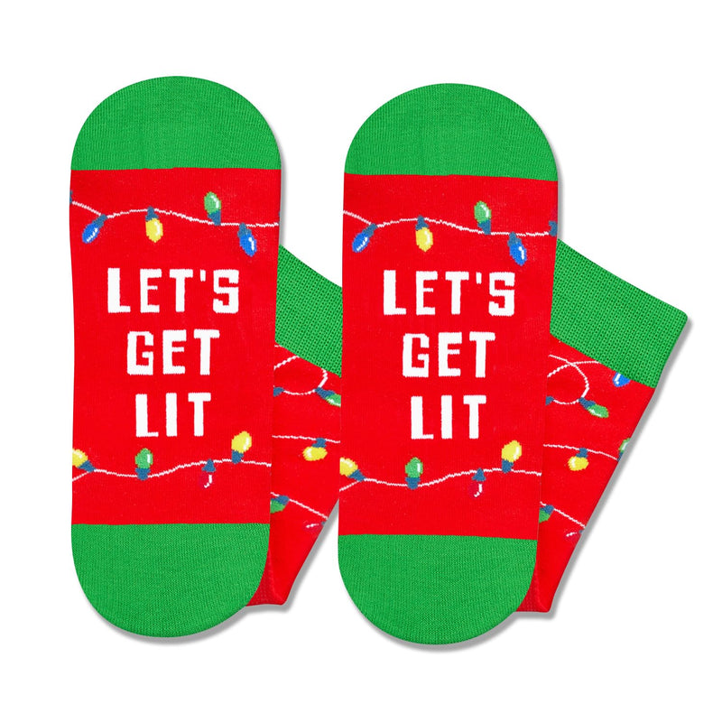 Christmas Gifts Stocking Socks for Women - Christmas Secret Santa Light Up Socks Xmas Stocking Stuffers for Teen Boys Girls