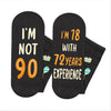 90th Years Old Birthday Gifts for Men - Socks for 90 Year Olds, Gift Ideas for 90 Year Old Man Woman, 90th Birthday Socks