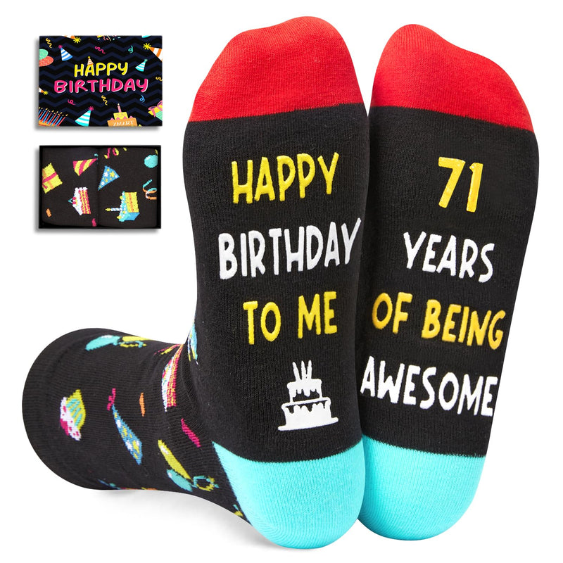 71st Birthday Gift Ideas for Men - Socks for Older Men over 71, Best Gifts for 71 Year Old, Old Man Gifts for Men Useful