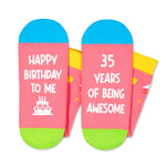 35th Birthday Gift Ideas Socks - Gifts for 35 Year Old Women Men, 35 Year Old Socks for Her Him