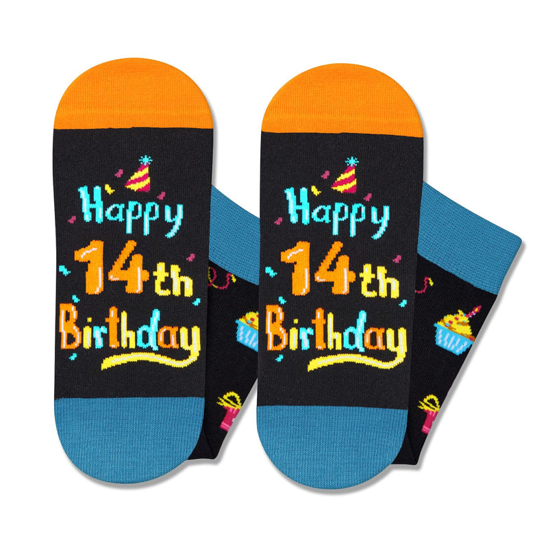 14th Birthday Gifts Ideas Socks - Gifts for 14 Year old Boy Girl, Birthday Present for Teens 14