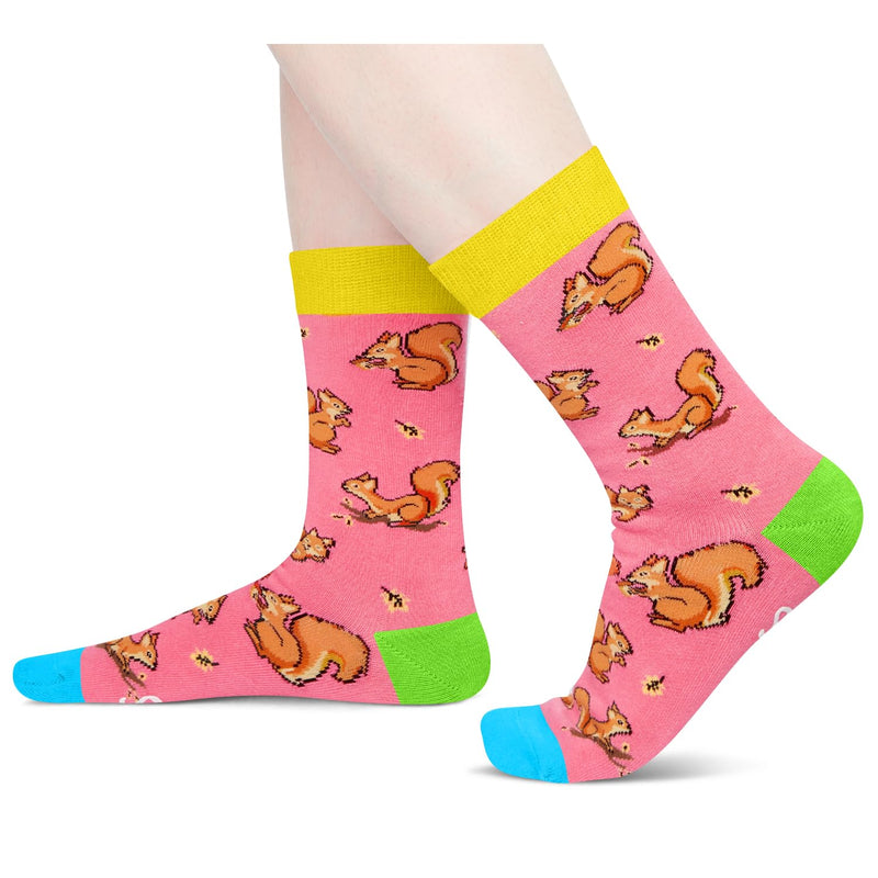 Squirrel Gifts for Squirrel Lovers - Funny Squirrel Socks for Women, Funny Squirrel Gifts for Teen Girls