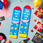 Birthday Gifts Ideas for Men - Socks for 36 Year Old Gifts for Man Woman, Birthday Socks